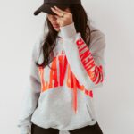 Bluza oversize z kapturem Big Olv szara