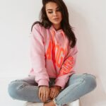 Bluza oversize z kapturem Big Olv pudrowa