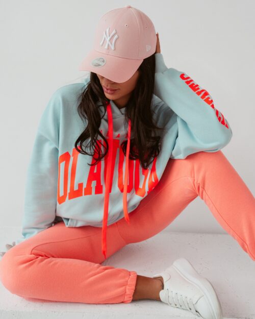 Bluza oversize z kapturem Big Olv miętowa