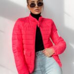 Kurtka pikowana Sara neonowa różowa