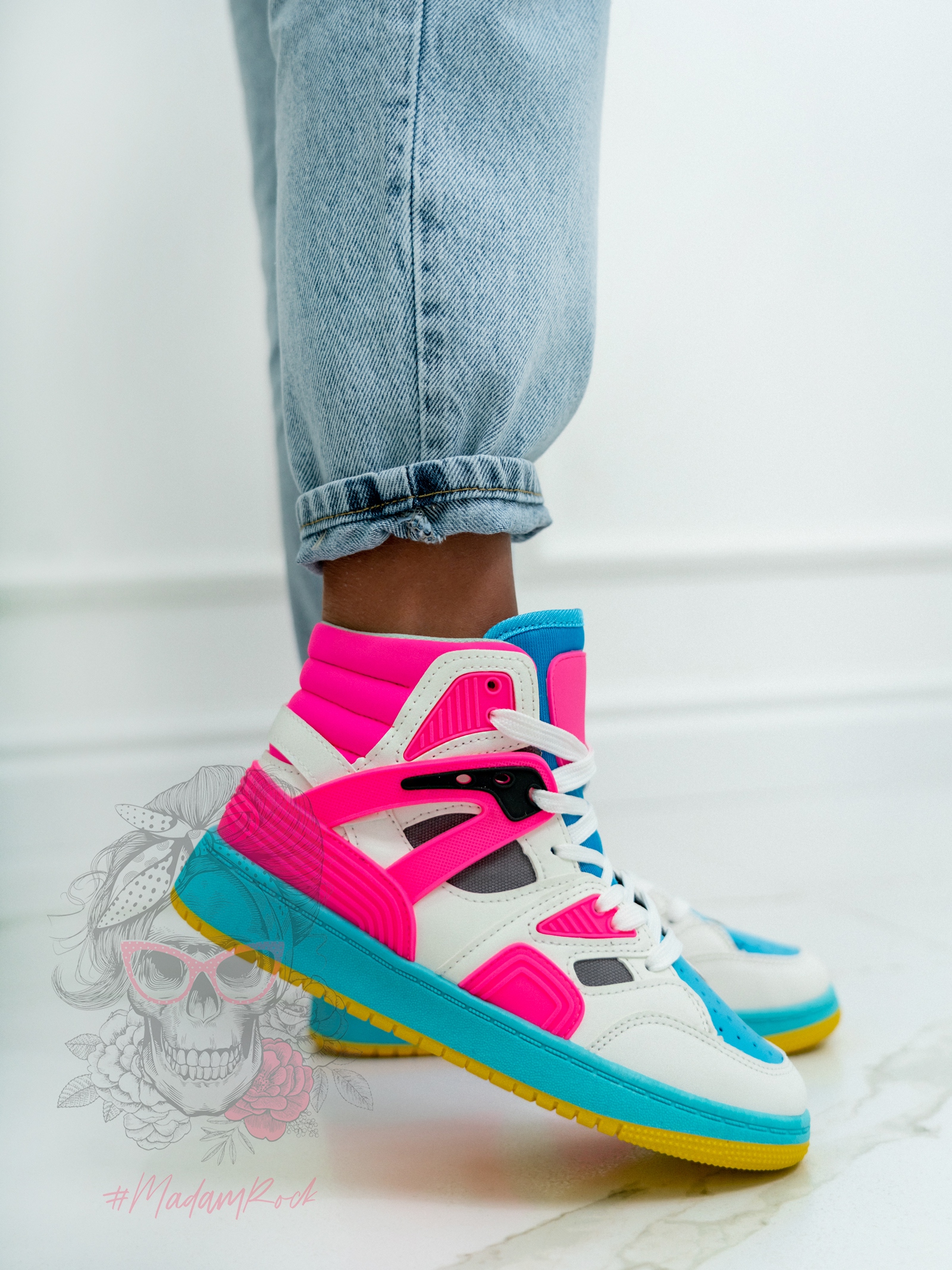 -wyprzedane-Buty sportowe Rock Colorido neon fuksja