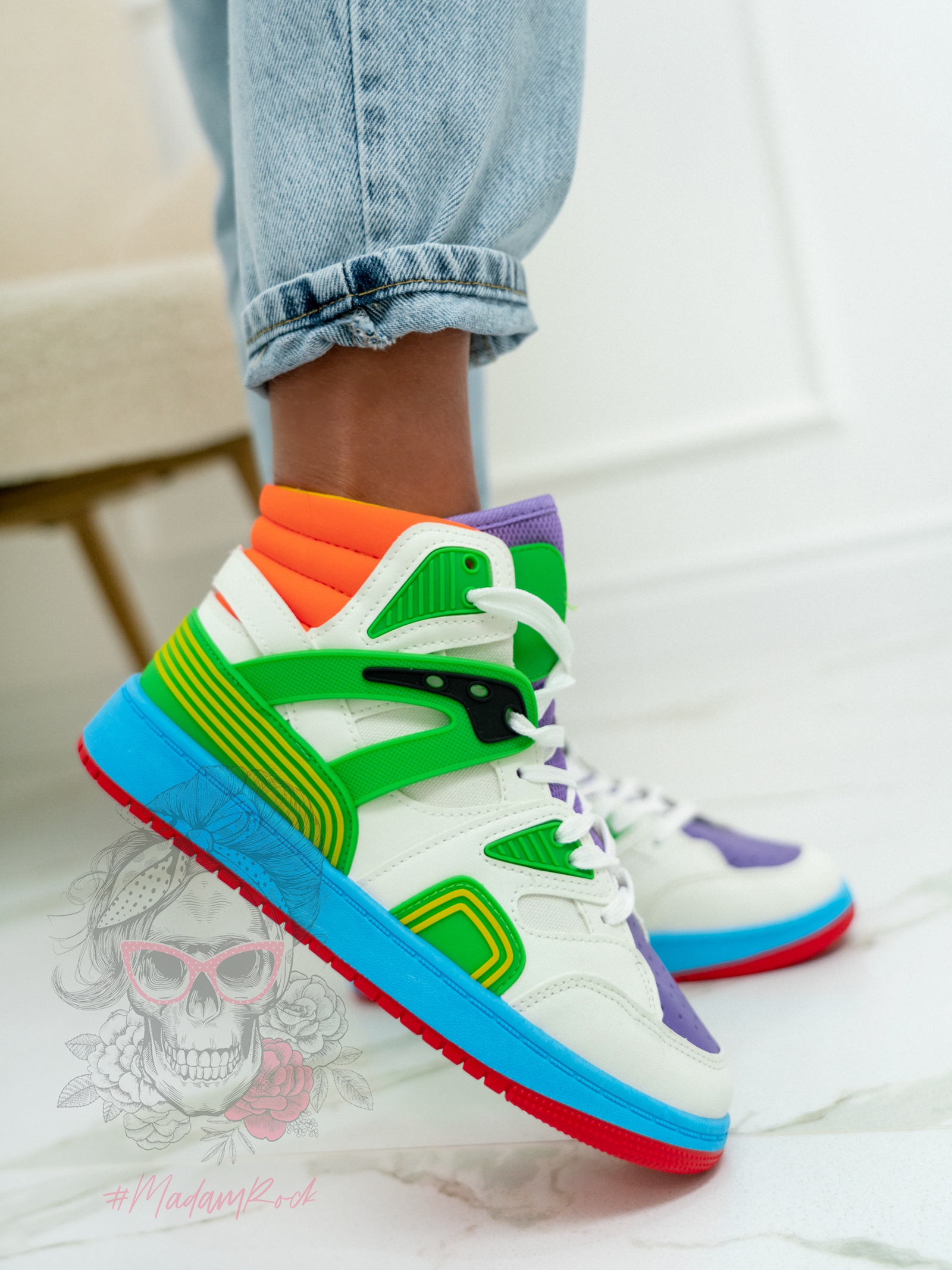 -WYPRZEDANE-Buty sportowe Rock Colorido zielone