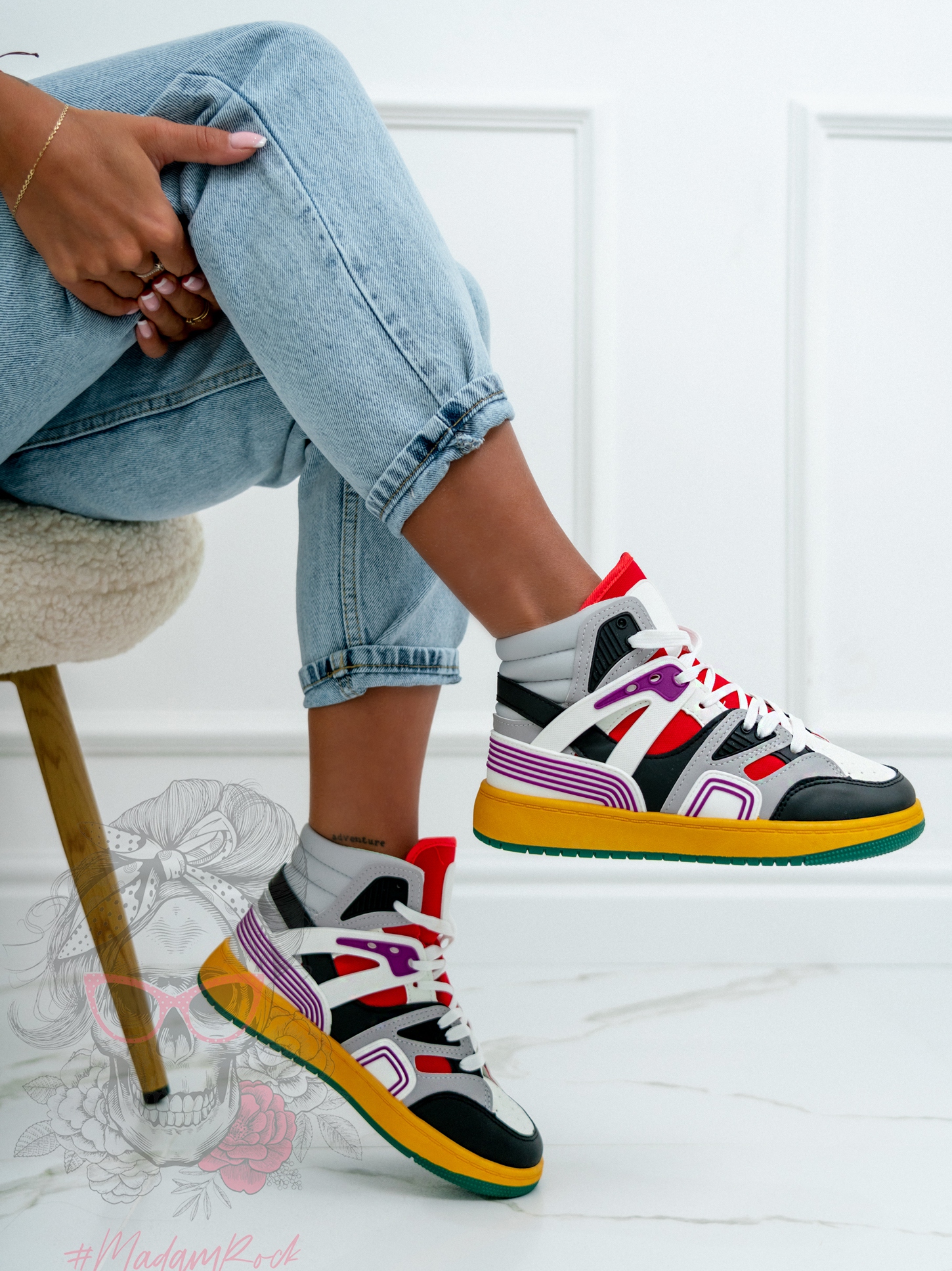 -WYPRZEDANE-Buty sportowe Rock Colorido szare