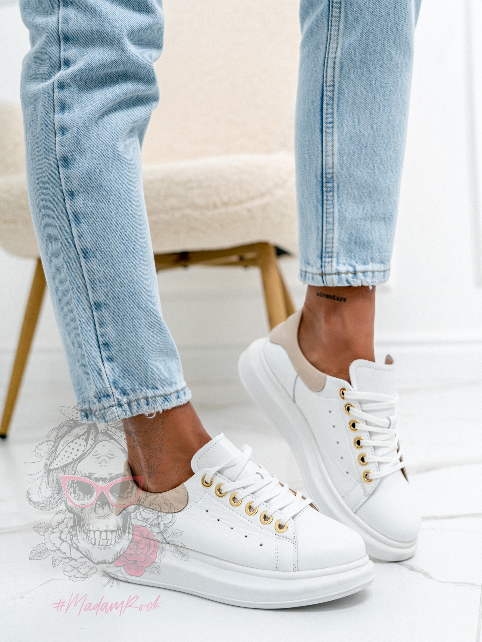 Buty sportowe Casuall Rock białe