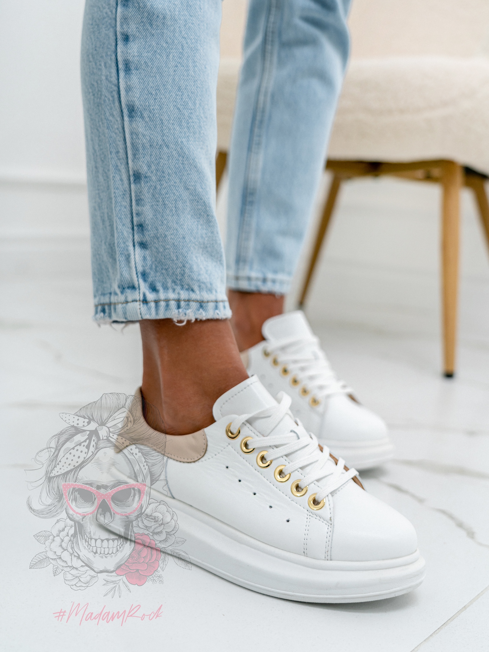 Buty sportowe Casuall Rock białe