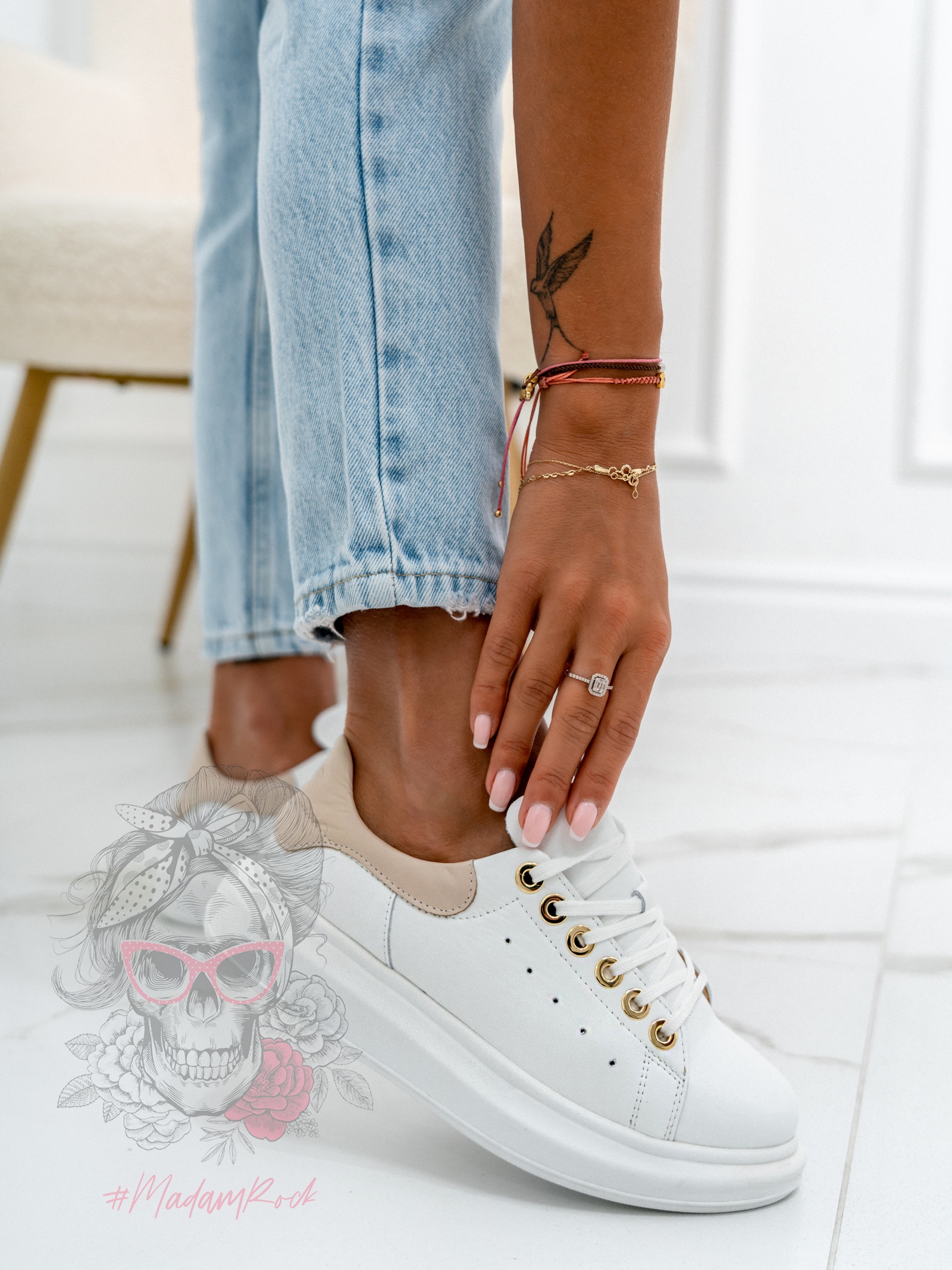 Buty sportowe Casuall Rock białe