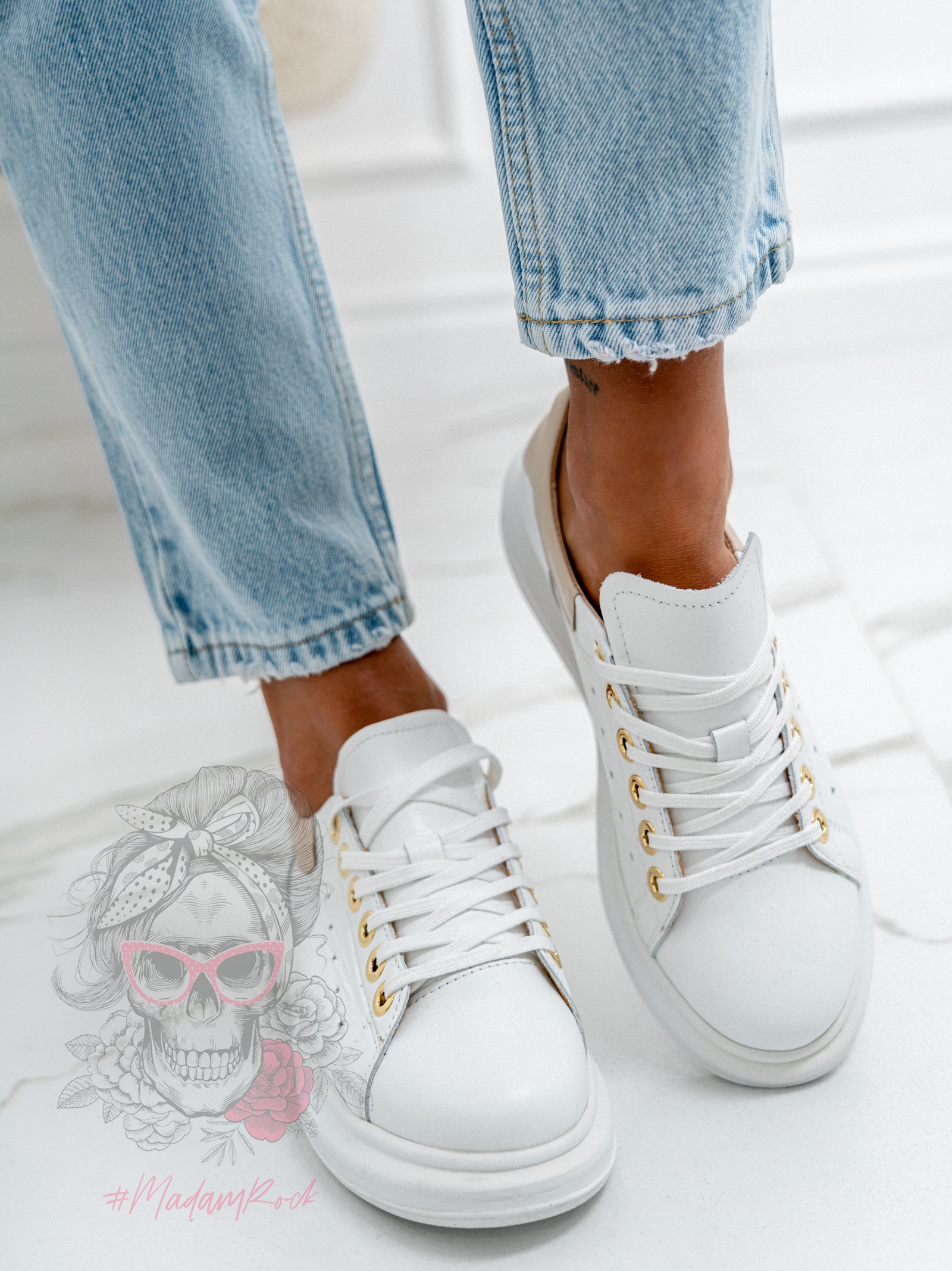 Buty sportowe Casuall Rock białe