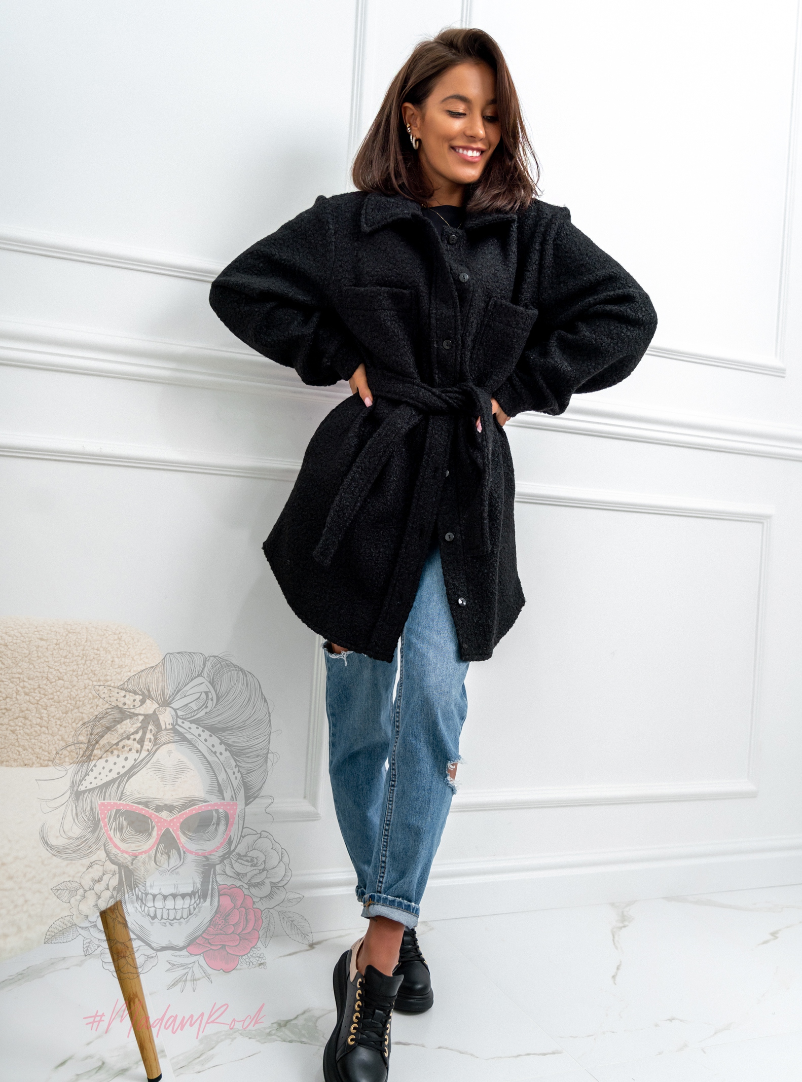 Kurtka koszulowa Vegas Ola Voga czarna