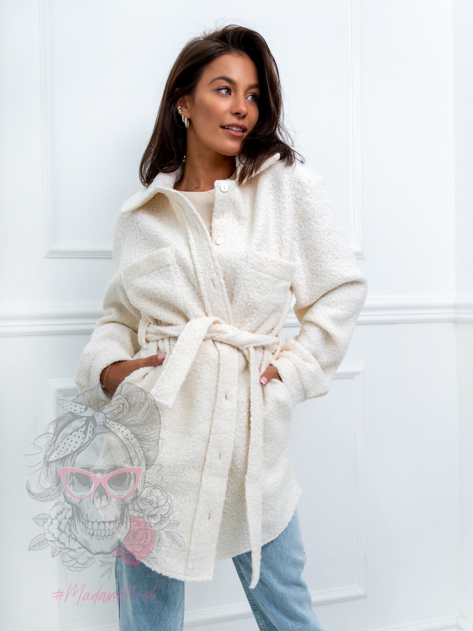 Kurtka koszulowa Vegas Ola Voga ecru