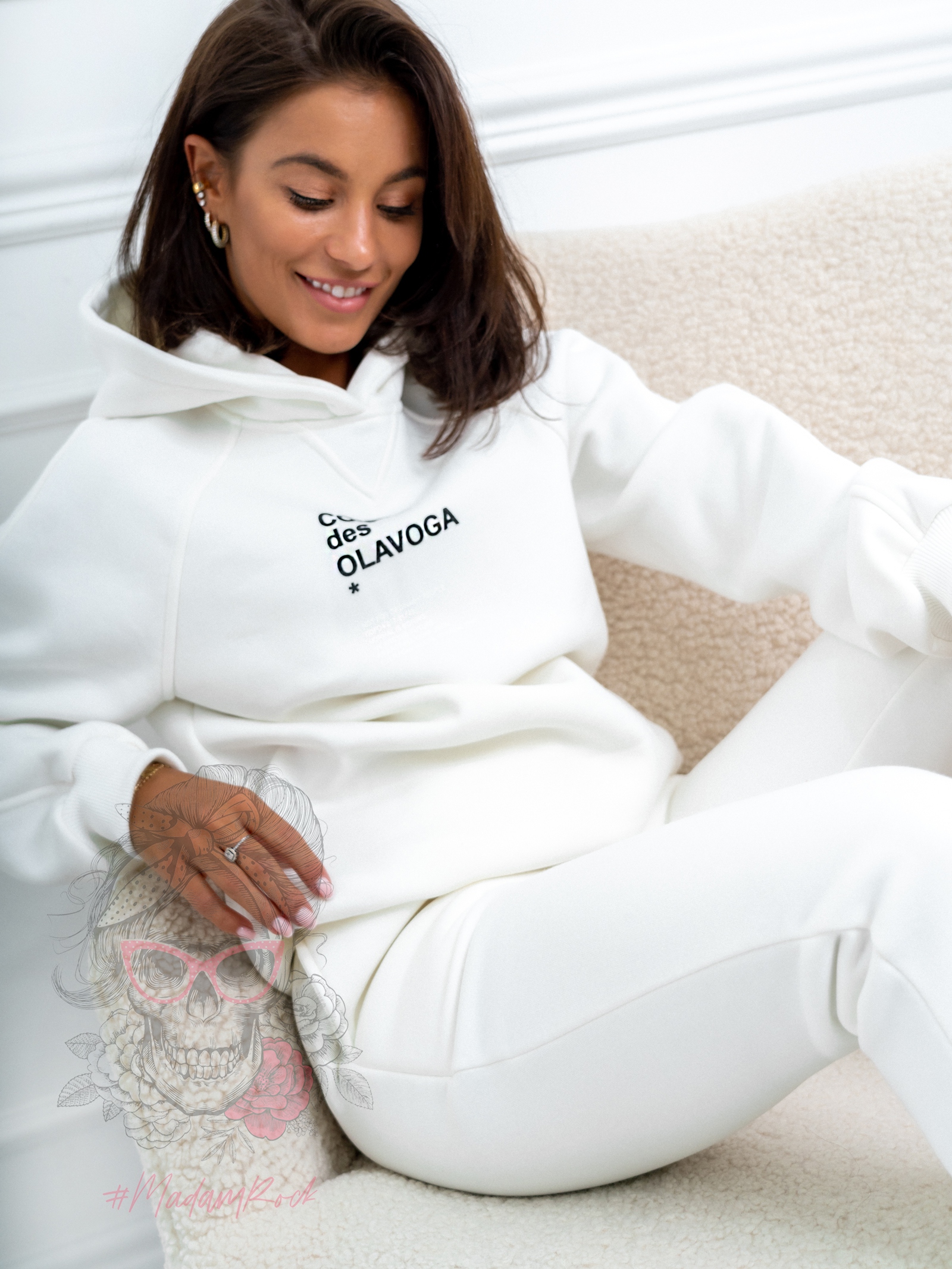 -wyprzedane-Komplet Street Look Woman Ola Voga ecru