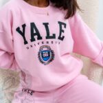 Komplet bawełniany Yale Ola Voga pudrowy