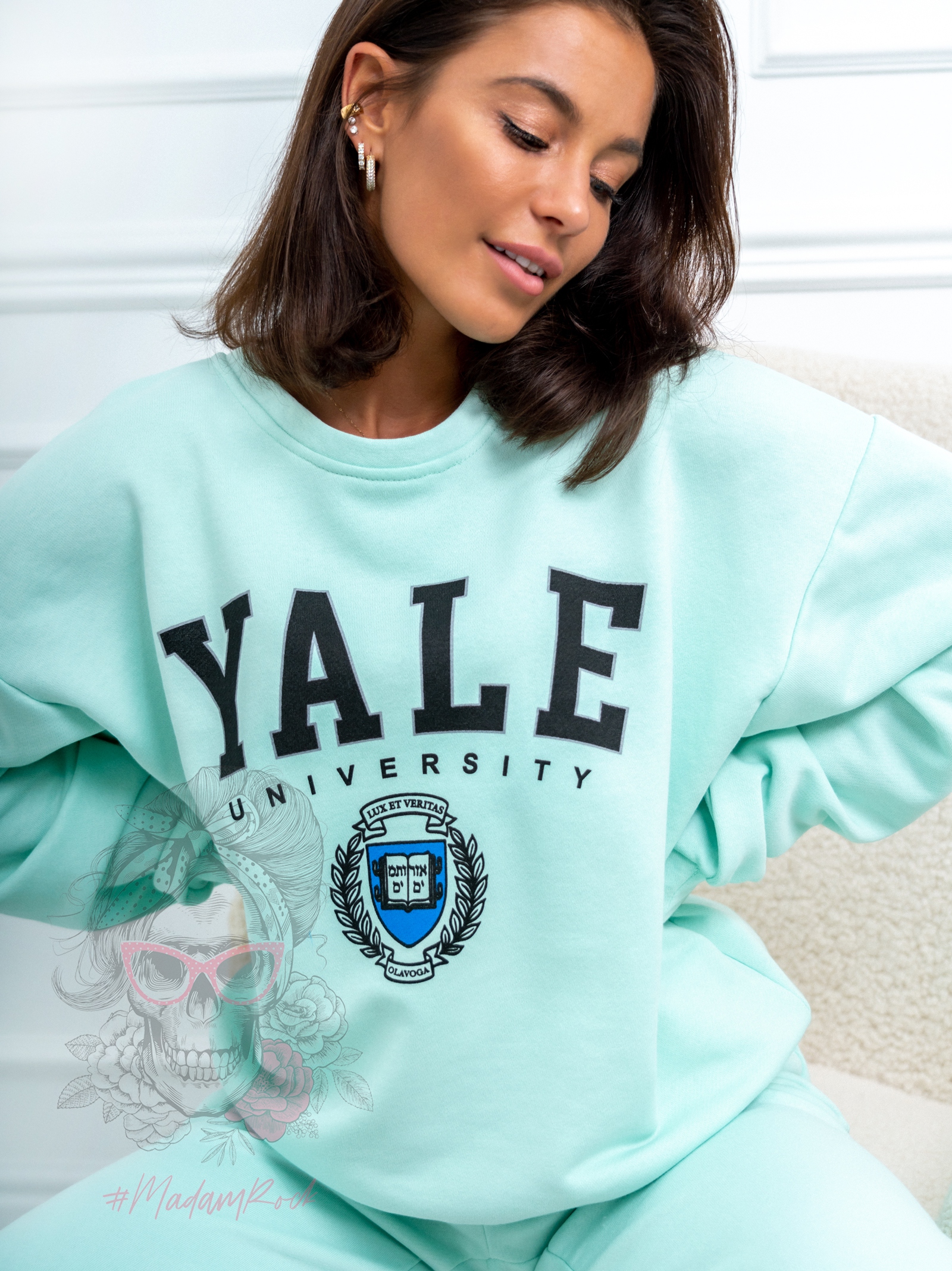 Komplet bawełniany Yale Ola Voga miętowy