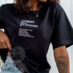 T-shirt bawełniany Kiara Ola Voga czarny