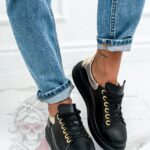 Buty sportowe Casuall Rock czarno-złote