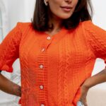 Sweterek wiosenny Maliso pomarańczowy