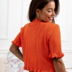Sweterek wiosenny Maliso pomarańczowy
