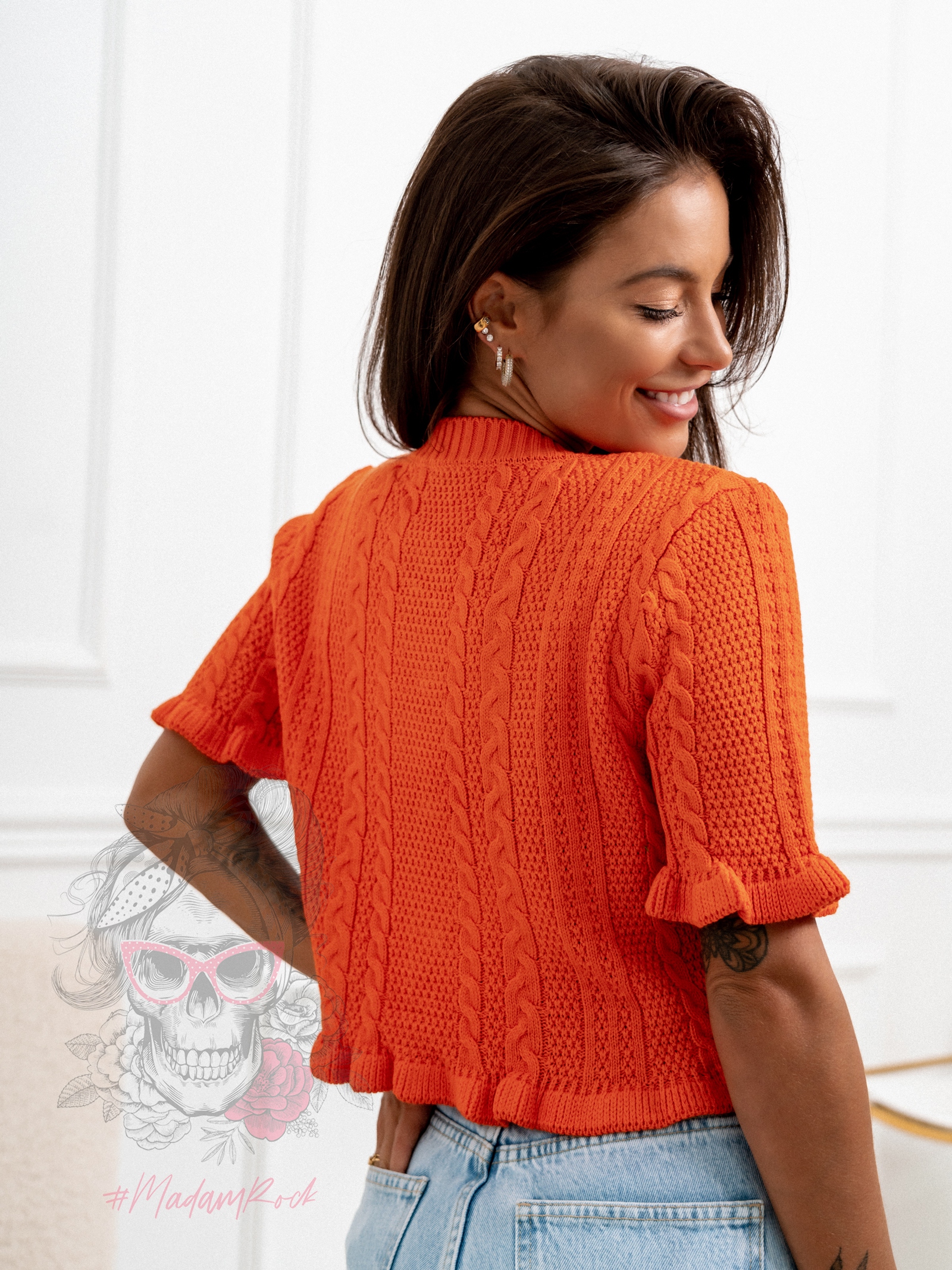 Sweterek wiosenny Maliso pomarańczowy Sweterek wiosenny Maliso pomarańczowy