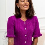 Sweterek wiosenny Maliso amarantowy