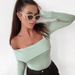 Body asymetryczne Laura Ola Voga oliwkowe