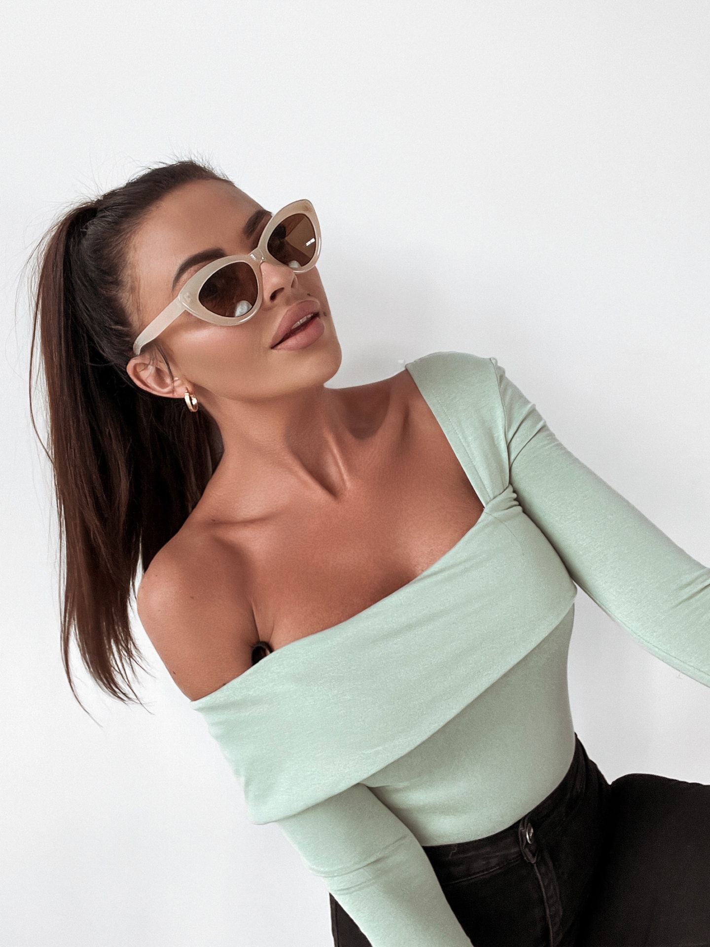 Body asymetryczne Laura Ola Voga oliwkowe