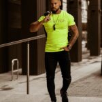 T-shirt męski Nice Cut O'la Voga limonkowy