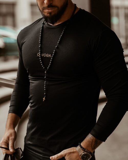 Bluzka męska Simple Look O'la Voga czarna