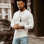 Bluzka męska Simple Look O'la Voga biała