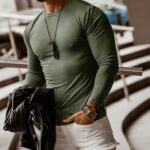 Bluzka męska Simple Look O'la Voga khaki