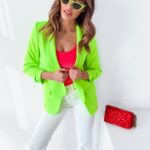 Marynarka klasyczna Carla Ola Voga limonkowa