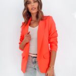 Marynarka klasyczna Carla Ola Voga pomarańczowa