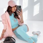 Marynarka klasyczna Carla Ola Voga pudrowy róż