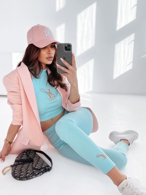 Marynarka klasyczna Carla Ola Voga pudrowy róż