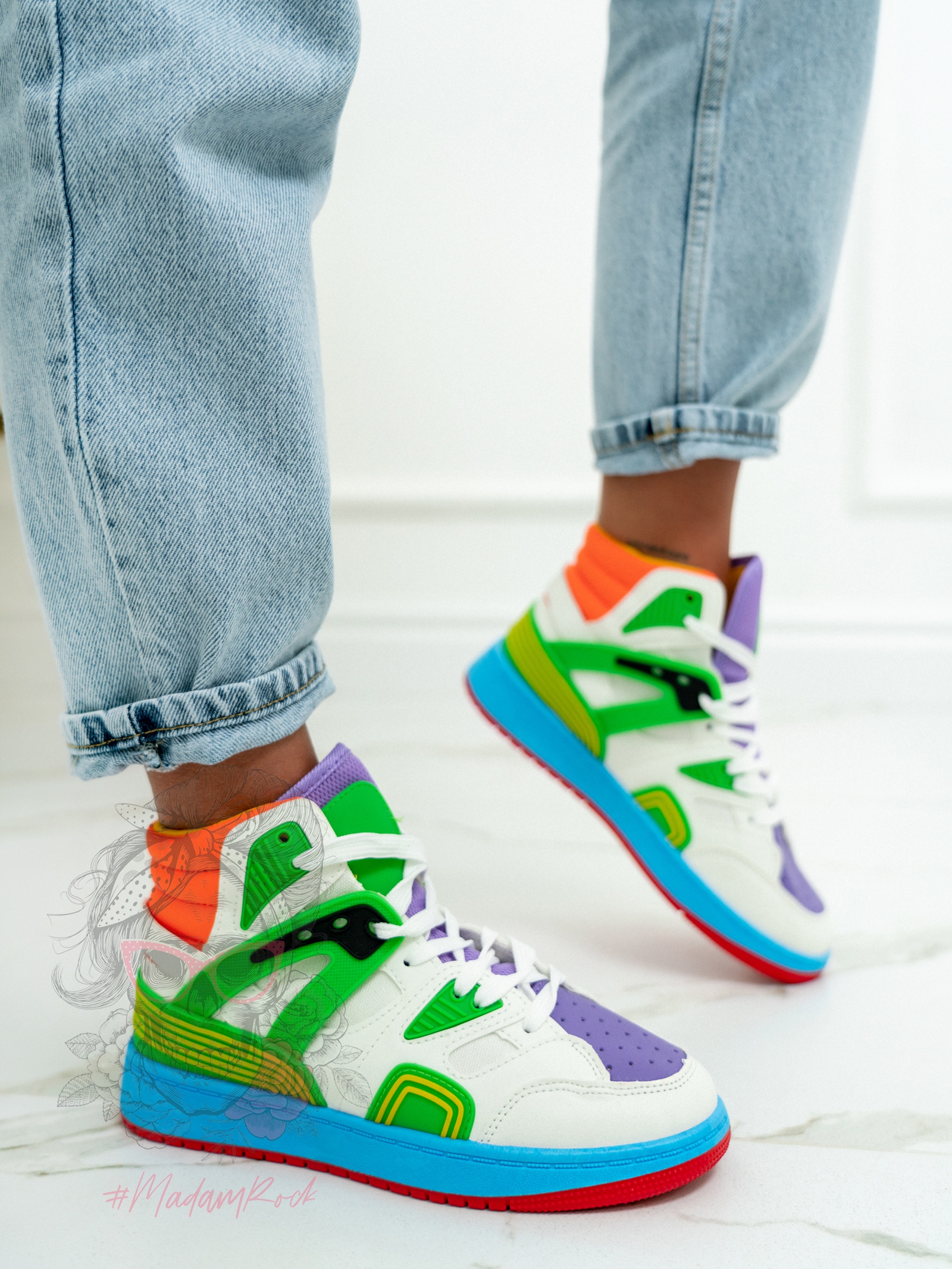 -WYPRZEDANE-Buty sportowe Rock Colorido zielone