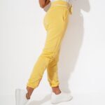 Spodnie ze ściągaczem Naomi O'la Voga żółte