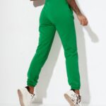 Spodnie ze ściągaczem Naomi O'la Voga zielony