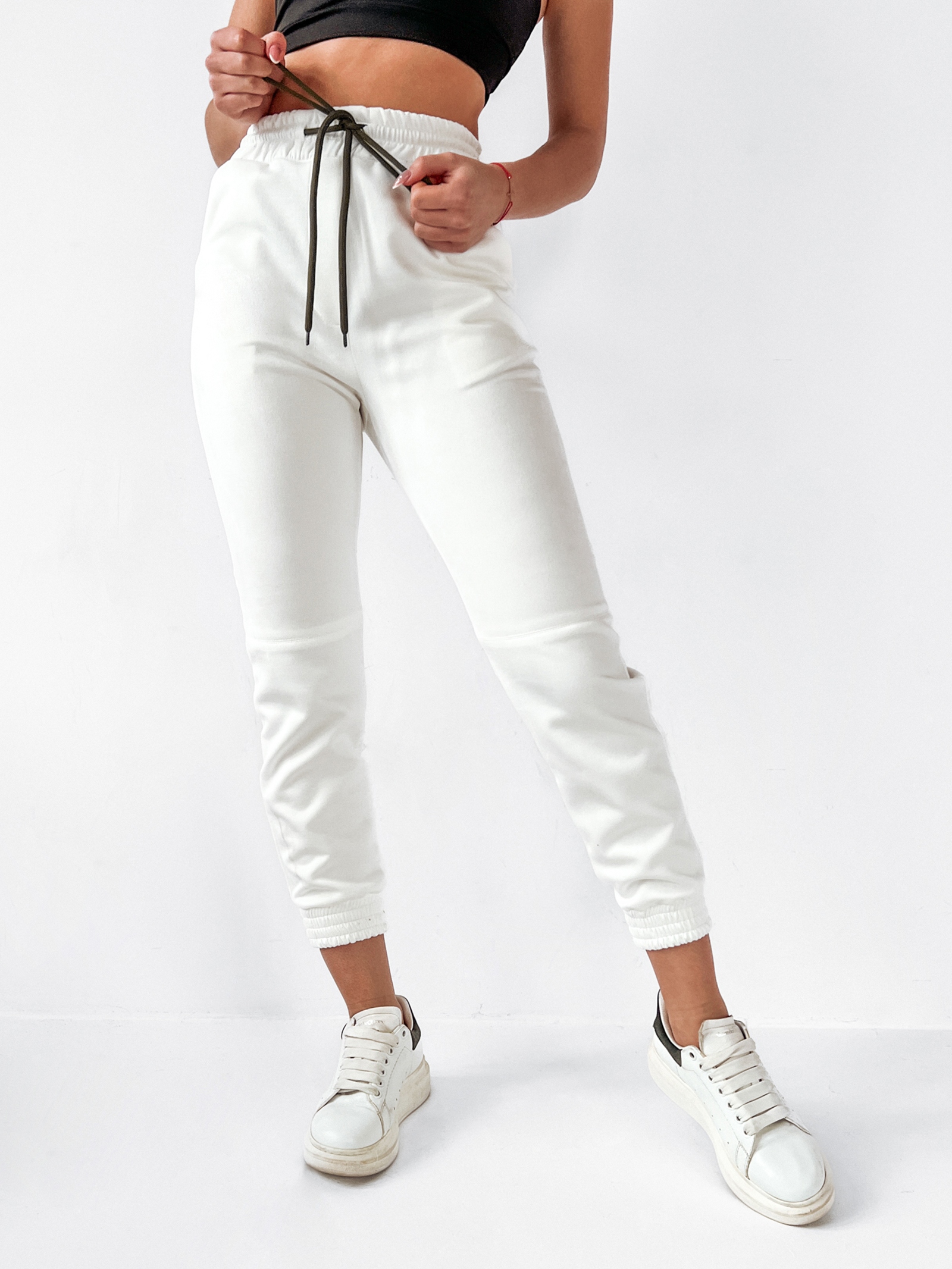 Spodnie dresowe Natural Ola Voga ecru