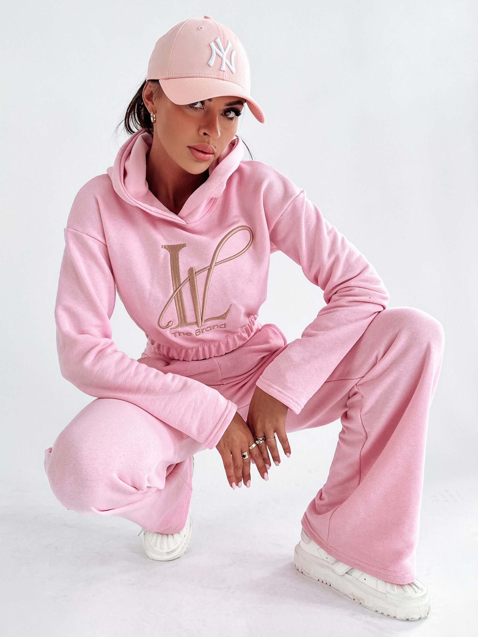 Komplet bawełniany Gerda O'la Voga pudrowy