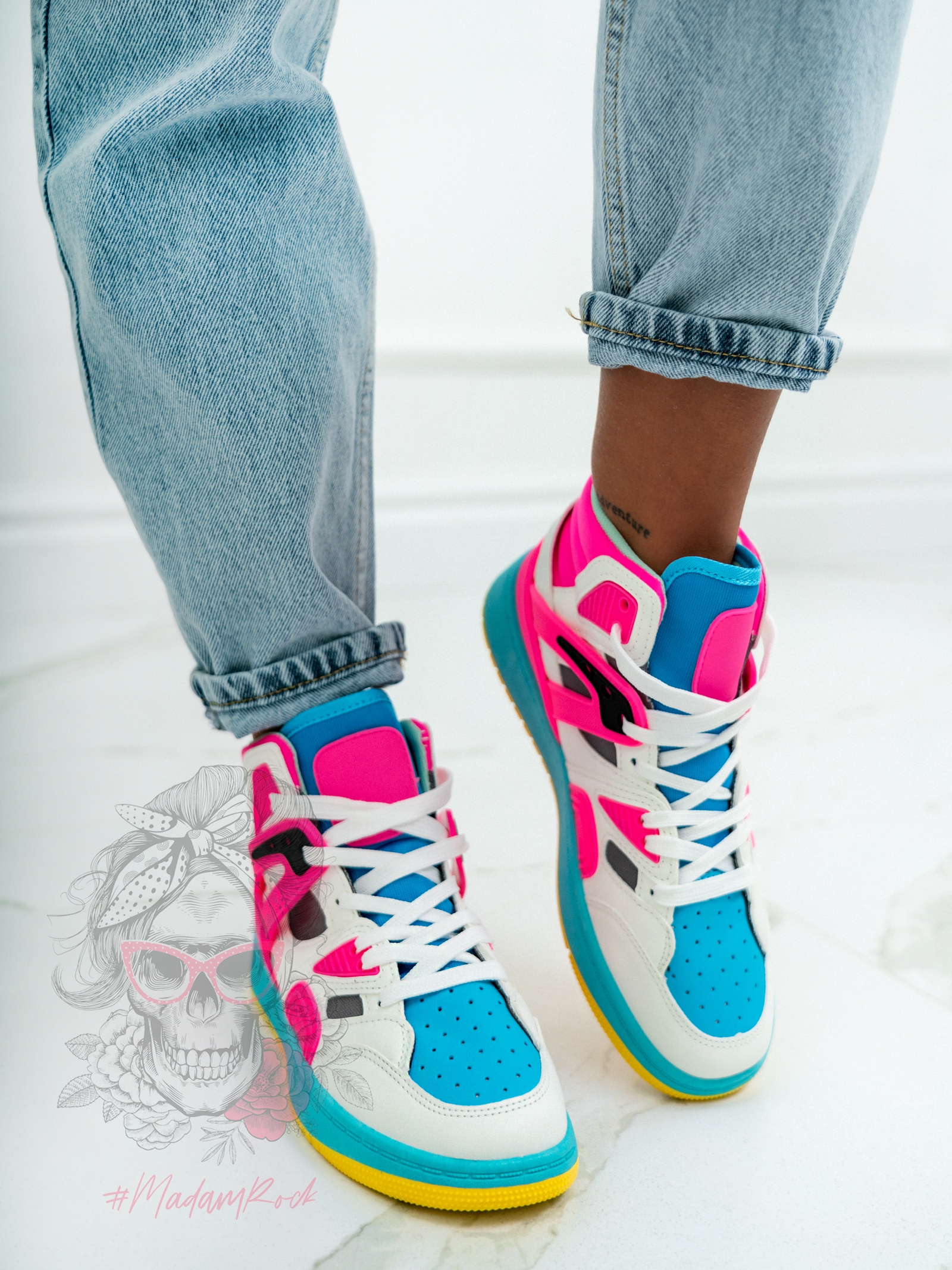 -wyprzedane-Buty sportowe Rock Colorido neon fuksja