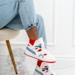 -WYPRZEDANE-Buty sportowe Rock Colorido biało-czerwone