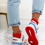 -WYPRZEDANE-Buty sportowe Rock Colorido biało-czerwone