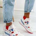 -WYPRZEDANE-Buty sportowe Rock Colorido biało-czerwone