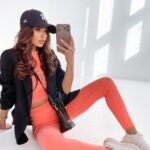 Komplet dopasowany Jenny Ola Voga pomarańczowy