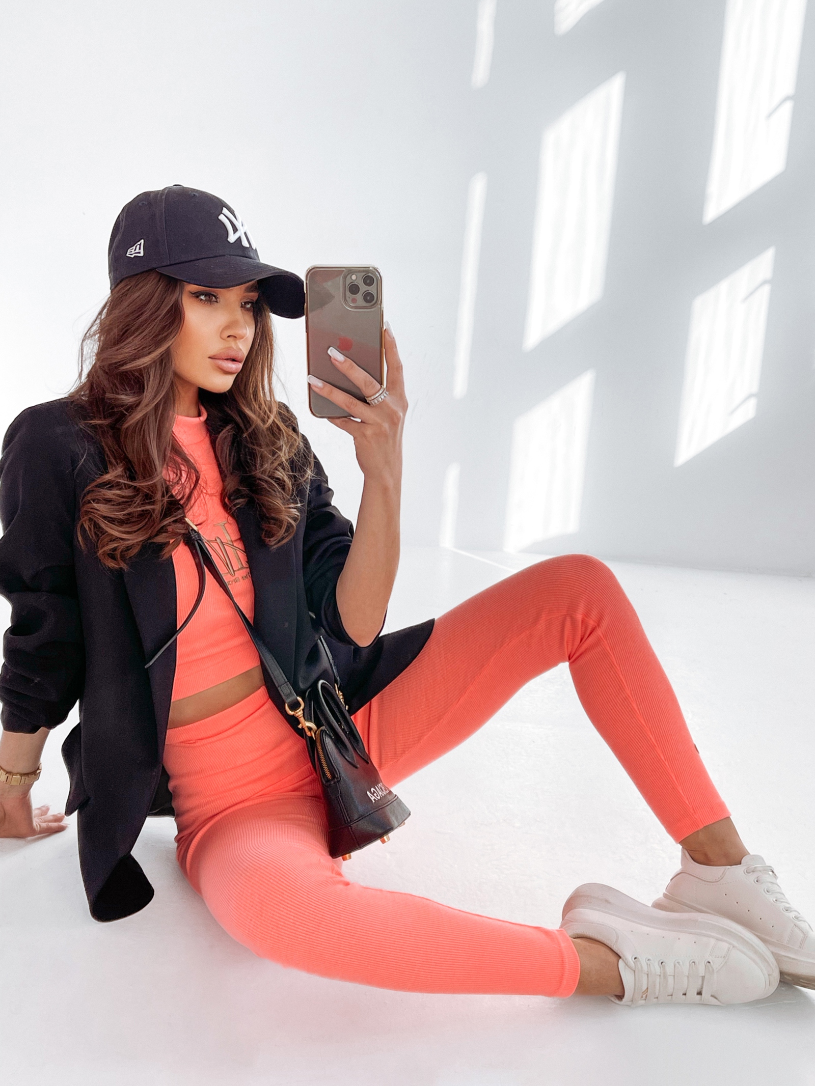 Komplet dopasowany Jenny Ola Voga pomarańczowy