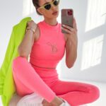 Komplet dopasowany Jenny Ola Voga różowy