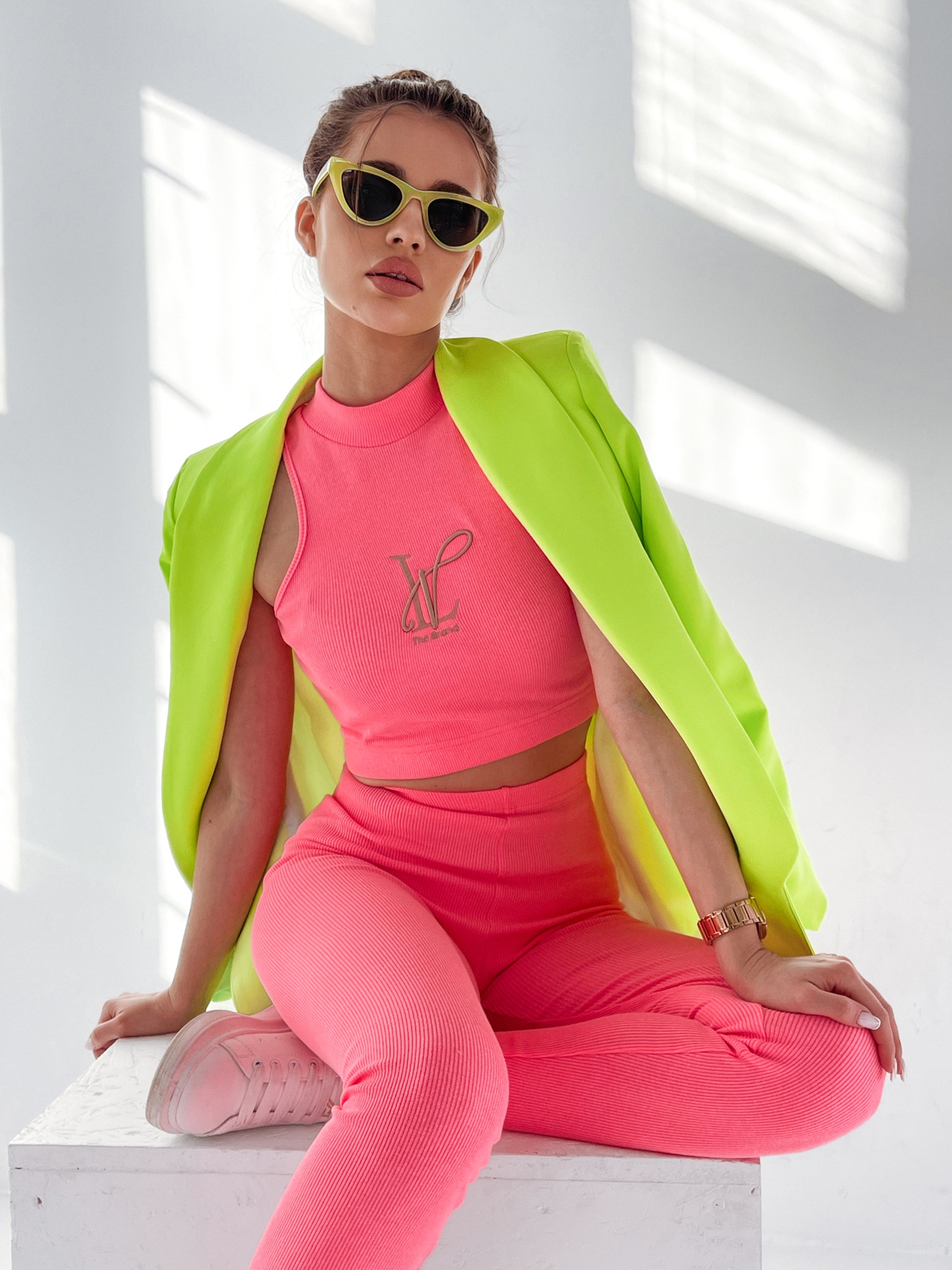 Komplet dopasowany Jenny Ola Voga różowy Komplet dopasowany Jenny Ola Voga różowy