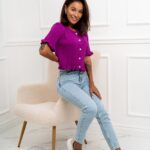 Spodnie jeansowe Mom Stand niebieskie