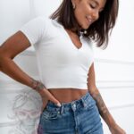 Bluzka polo Game biała