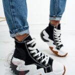 Trampki za kostkę Madam Lefo czarne