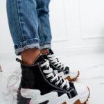 Trampki za kostkę Madam Lefo czarne