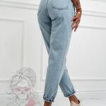 Spodnie jeansowe Mom Regs niebieskie